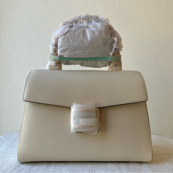 Kate Spade Katy Textured Leather Bamboo Medium Top-handle Bag - Picture 2 of 10